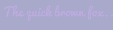 Image with Font Color BCABDE and Background Color A9A9CC